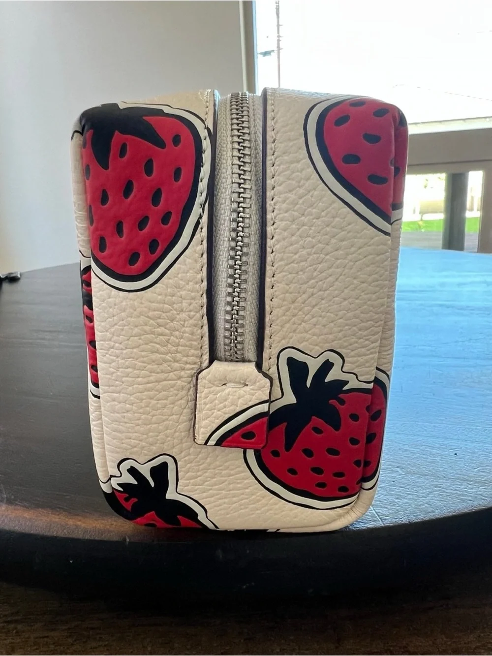 Coach Strawberry Print Cosmetic Bag Pouch